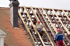 Worker on the roof